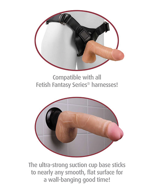 Real Feel Deluxe No. 5 8" Vibe Waterproof - Flesh