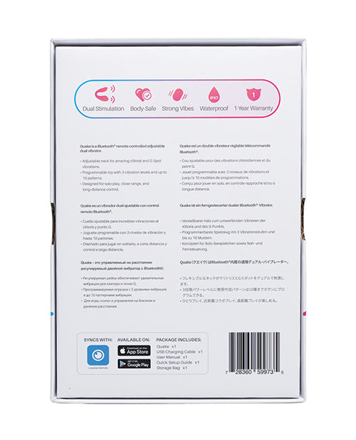 Lovense Dolce (Previously Quake) Adjustable Dual Stimulator - Pink