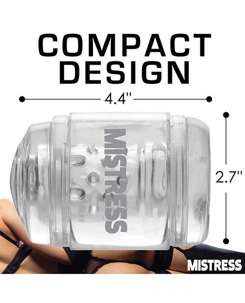 Curve Toys Mistress Double Shot Pussy & Ass Mini Masturbator - Clear