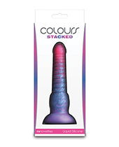 Colours Stacked 6" Dildo - Pink/Blue