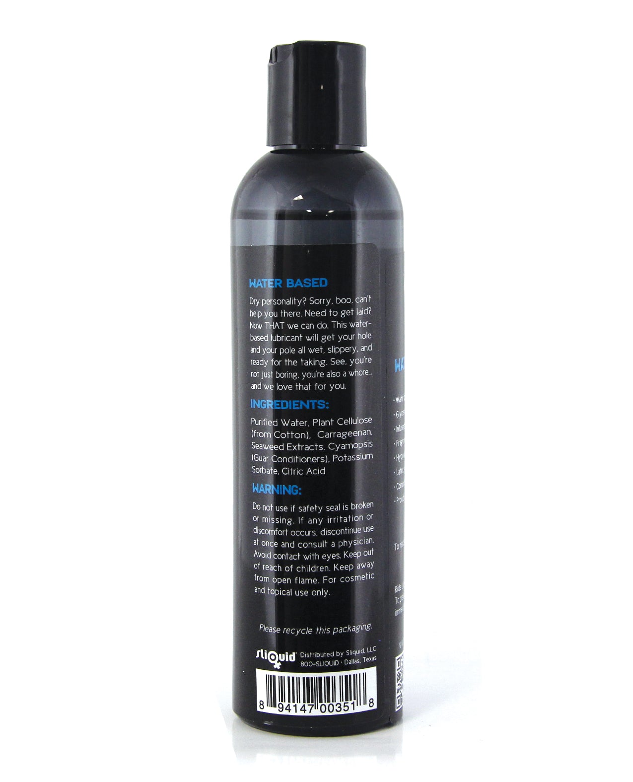 Ride BodyWorx Water Based Lubricant - 8.5 oz