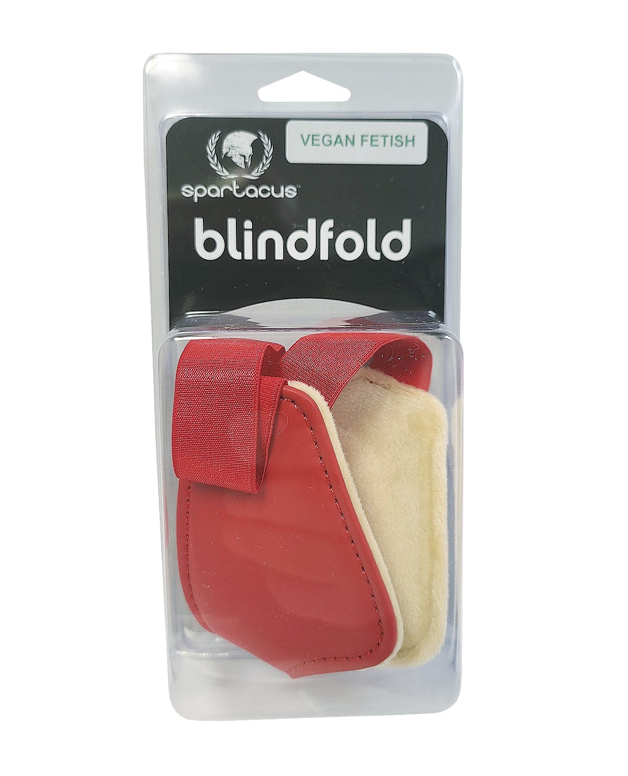 Spartacus PU Blindfold w/Plush Lining - Red