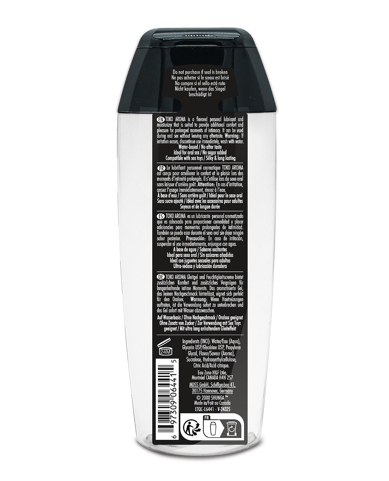 Shunga Toko Aroma Lubricant - 5.5 oz Raspberry Feeling