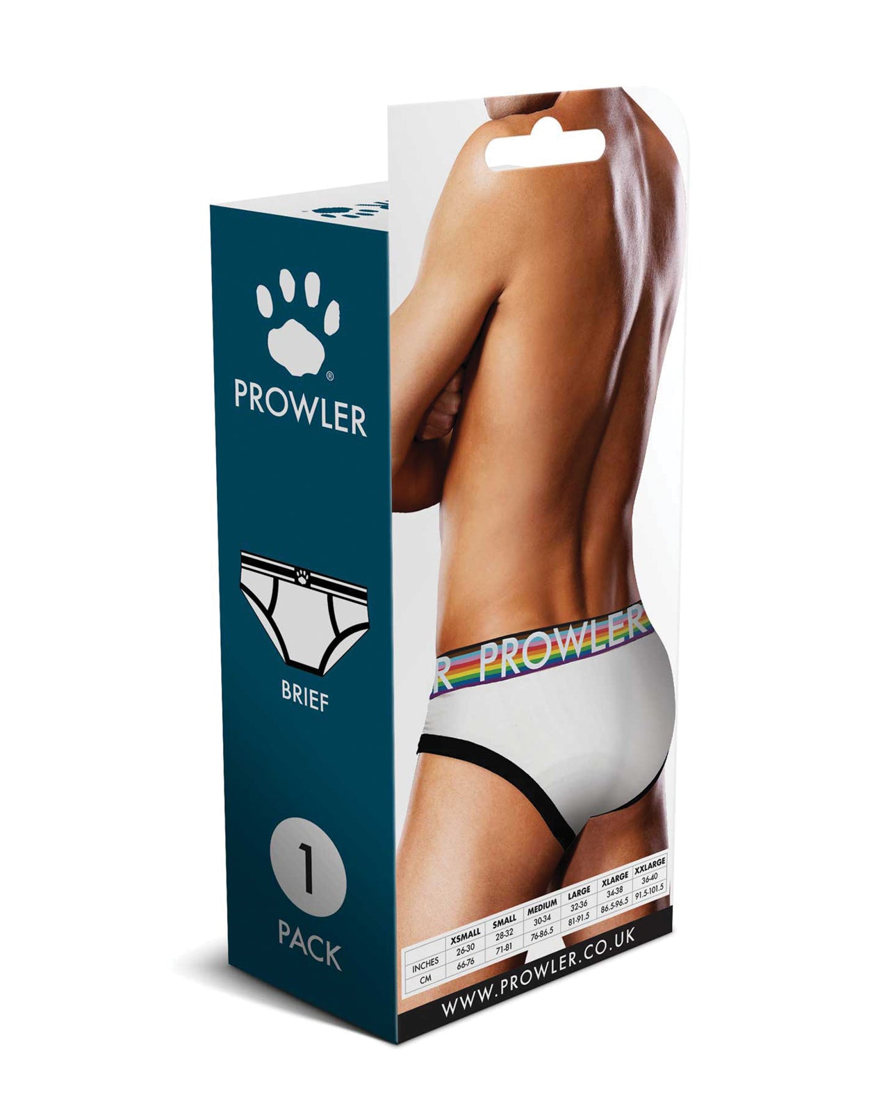 Prowler Oversized Paw Brief - White/Multi XL