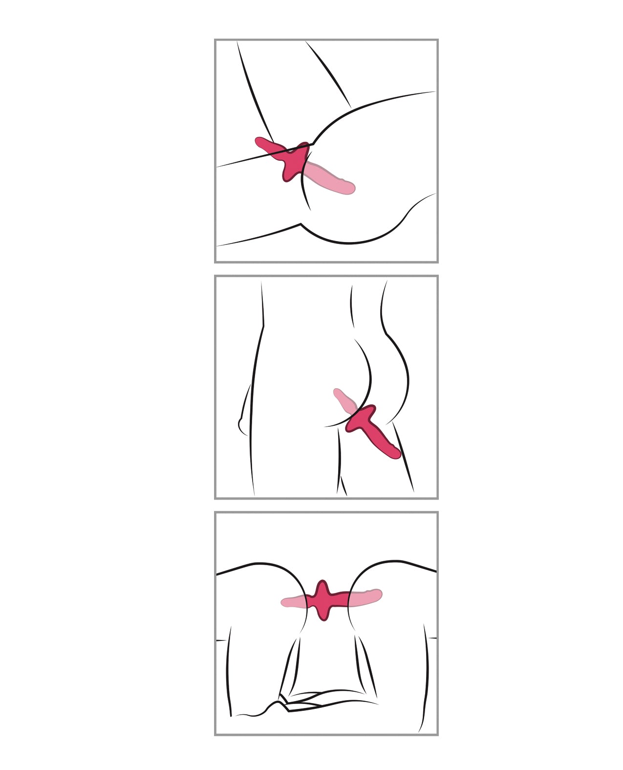 Couples Choice 2in1 Vaginal & Anal Vibrator - Pink