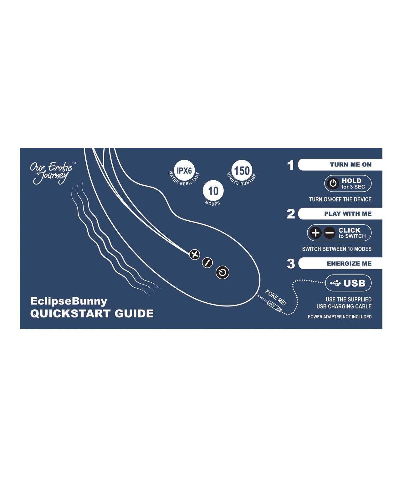 Space Eclipse Bunny Clitoris Vibe - Black
