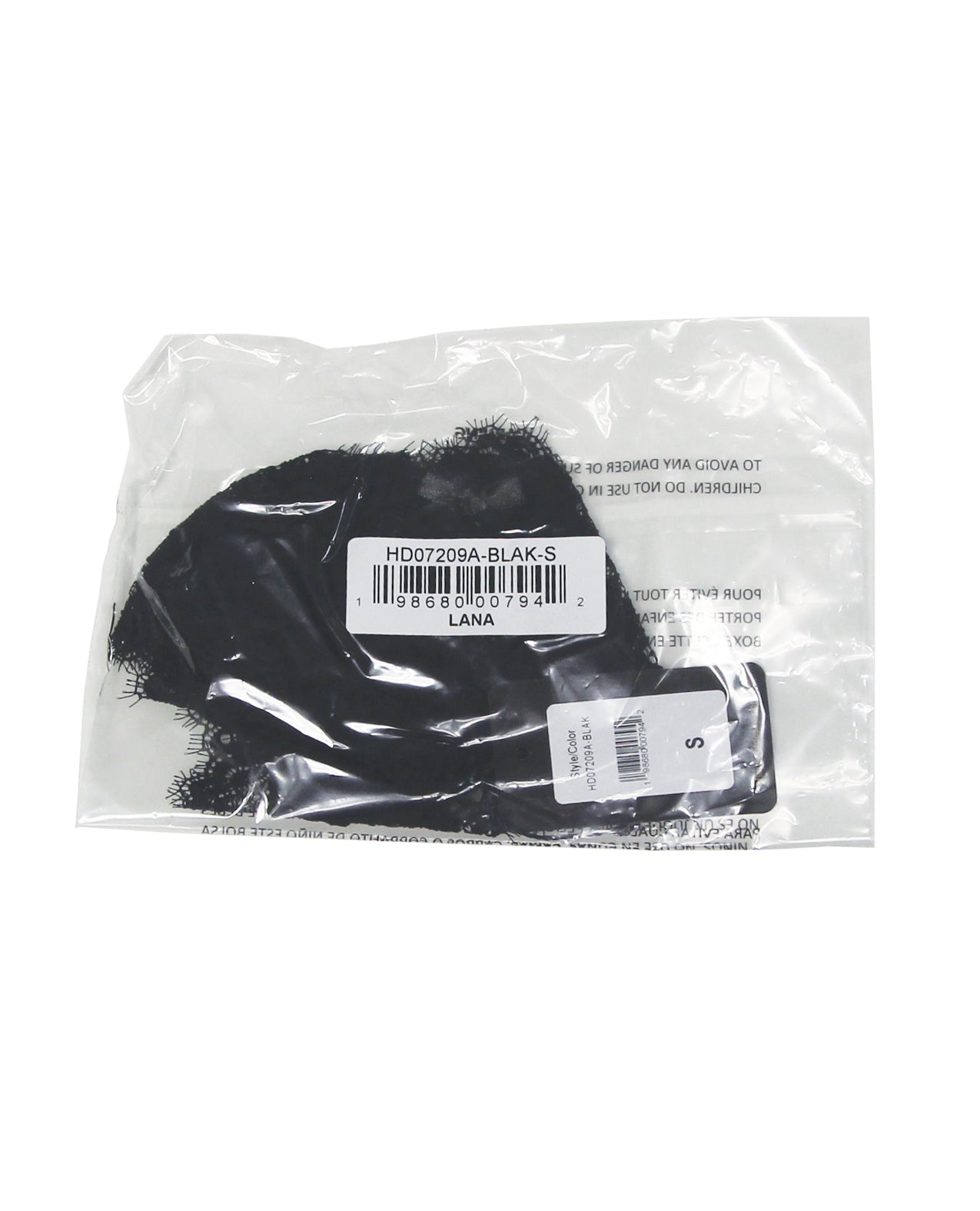 Lana Sheer Lace V-Thong - Black XL