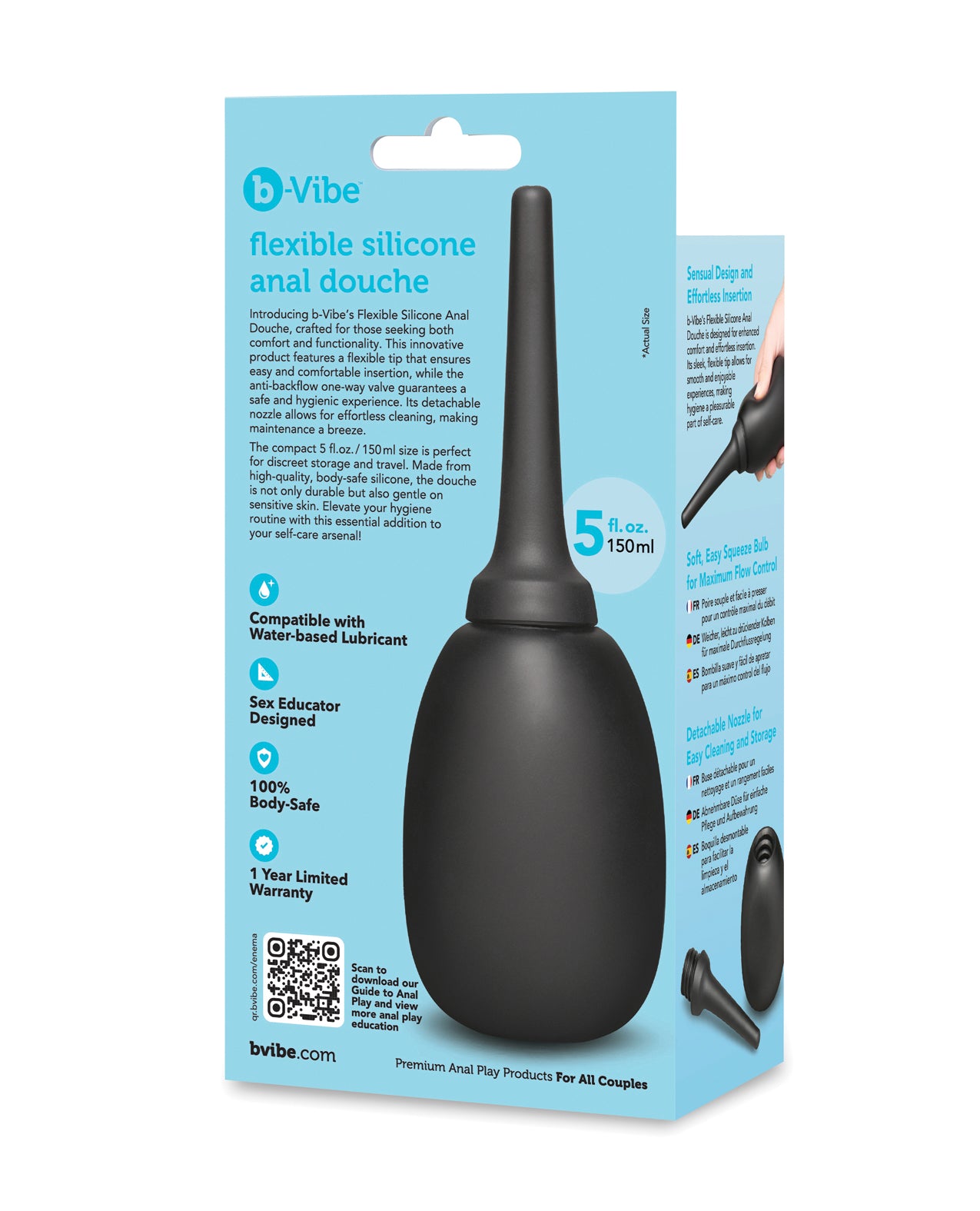 b-Vibe Flexible Silicone Anal Douche