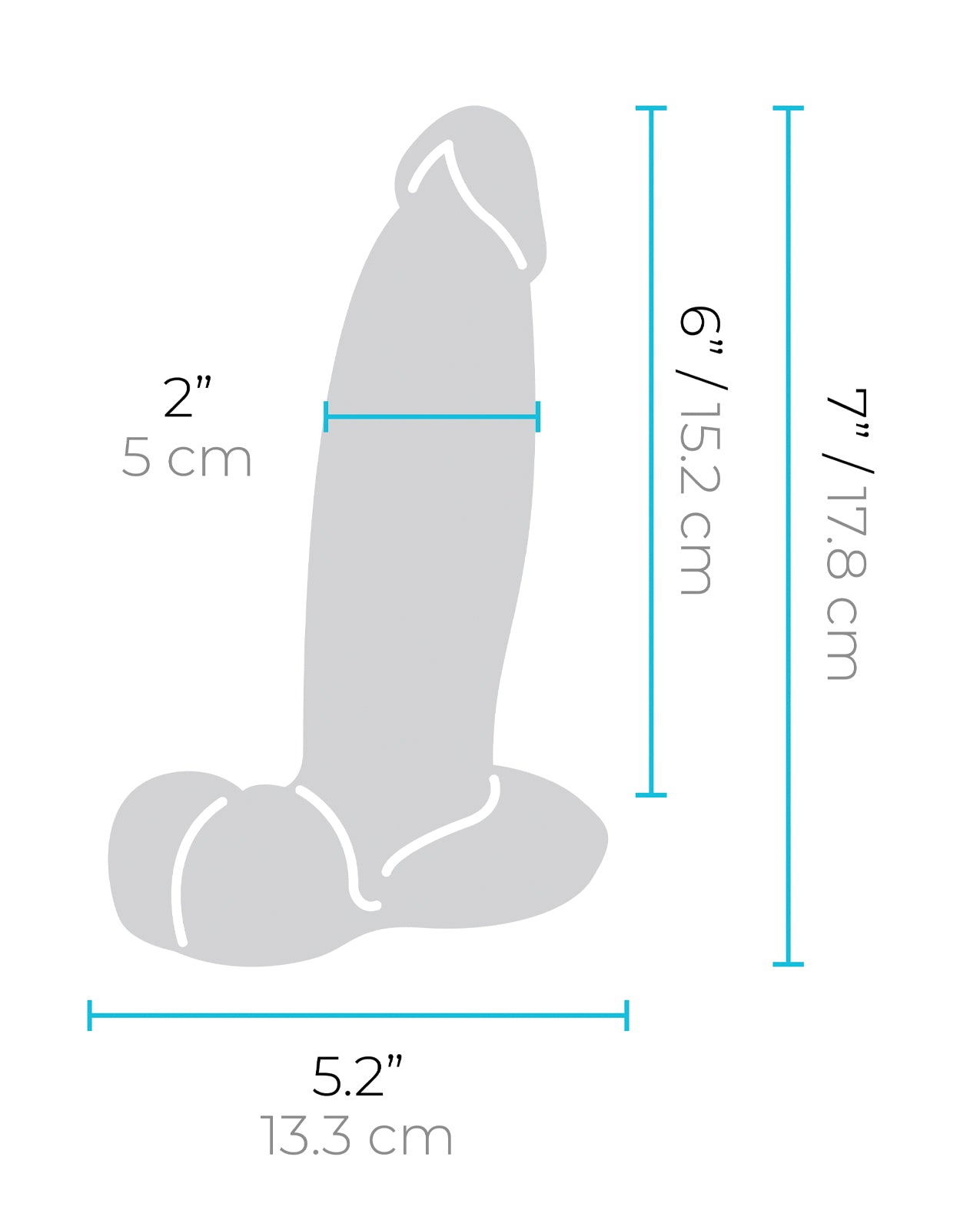 b-Vibe Slipskin 7" Girthy - Brown