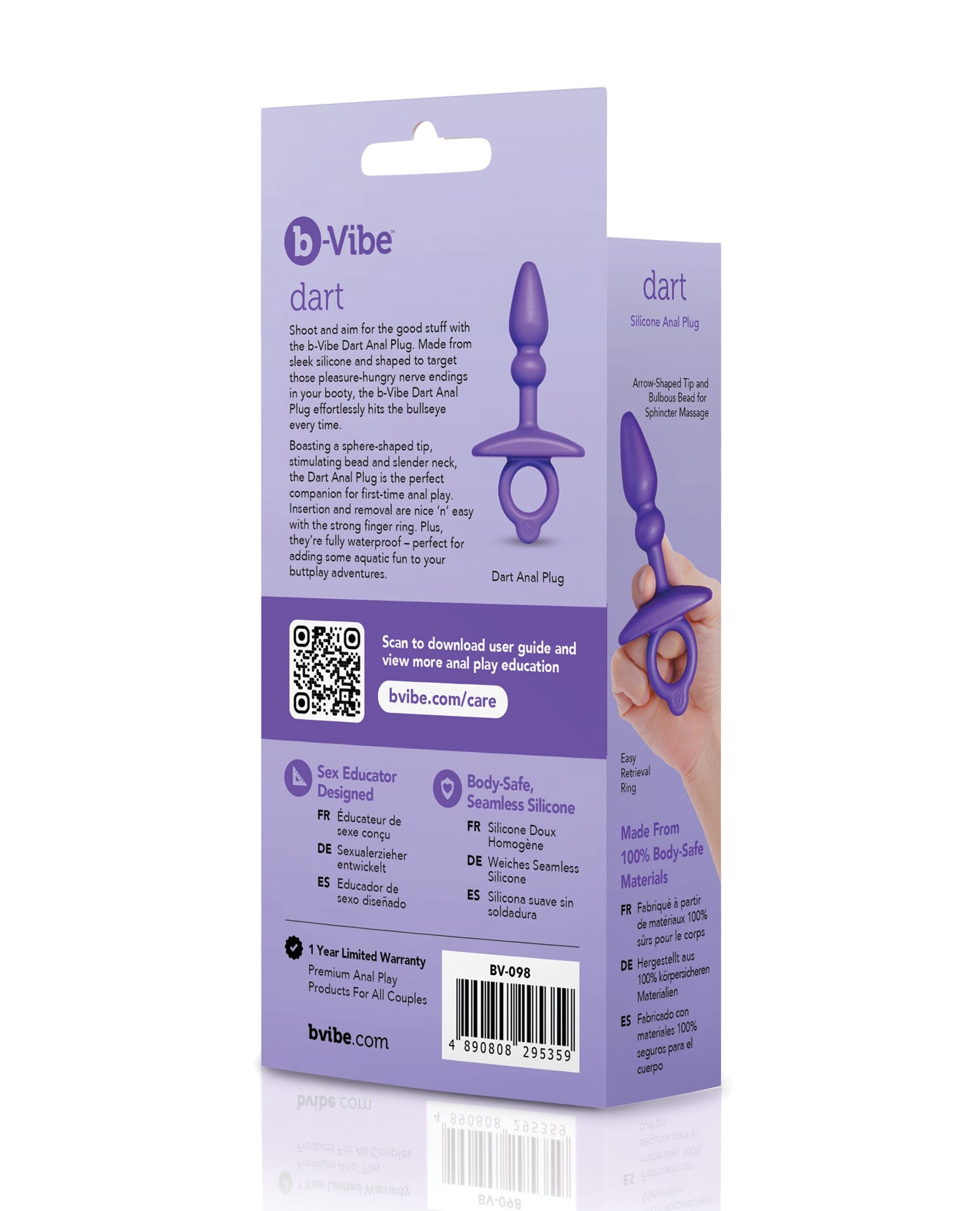 b-Vibe Dart Silicone Anal Plug