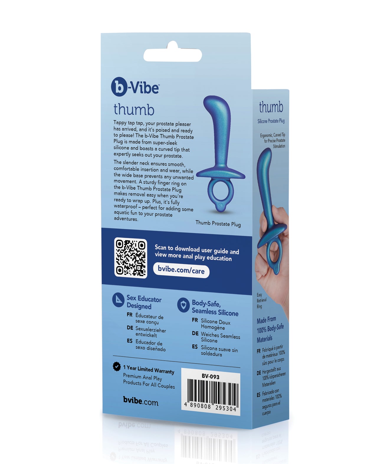 b-Vibe Thumb Silicone Prostate Plug
