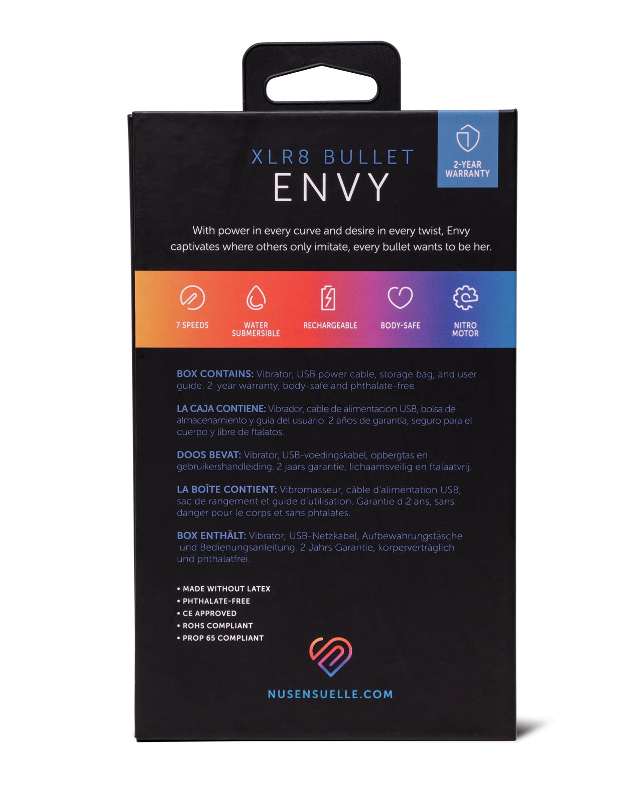 Nu Sensuelle Envy XLR8 Bullet w/Nitro Motor - Deep Turquoise