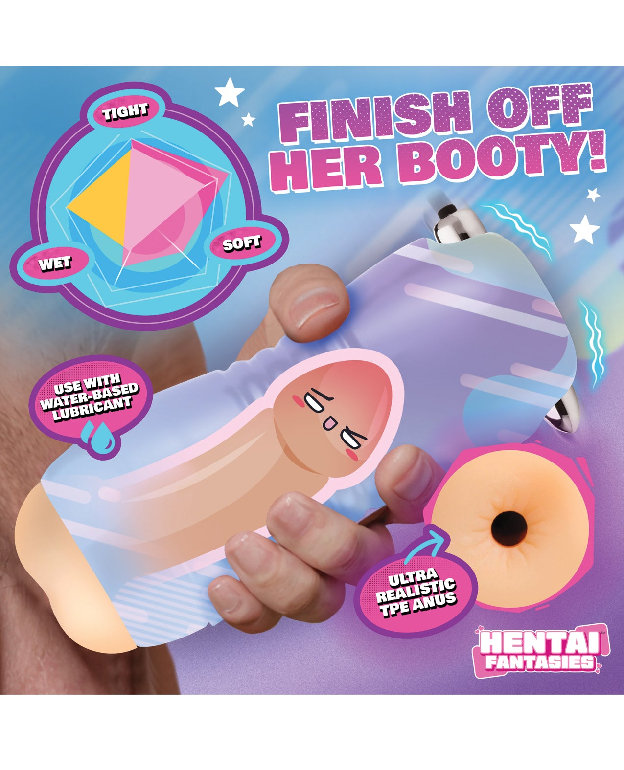 Hentai Fantasies Haruka the Gamer Girl Vibrating Ass Stroker