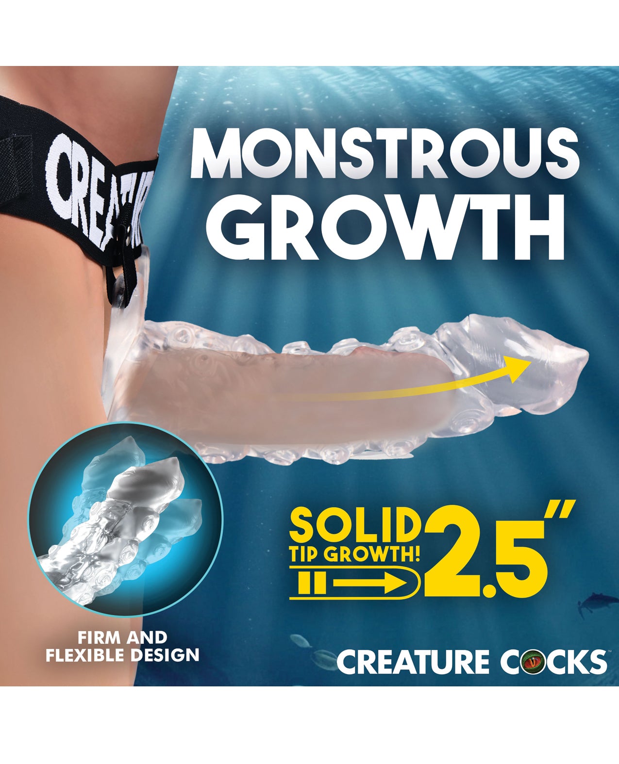 Creature Cocks King Kraken Hollow Strap-On w/Harness