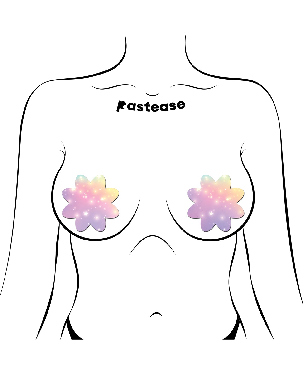 Pastease Dreamy Pastel Celestial Stars Petal - Multi-Color O/S