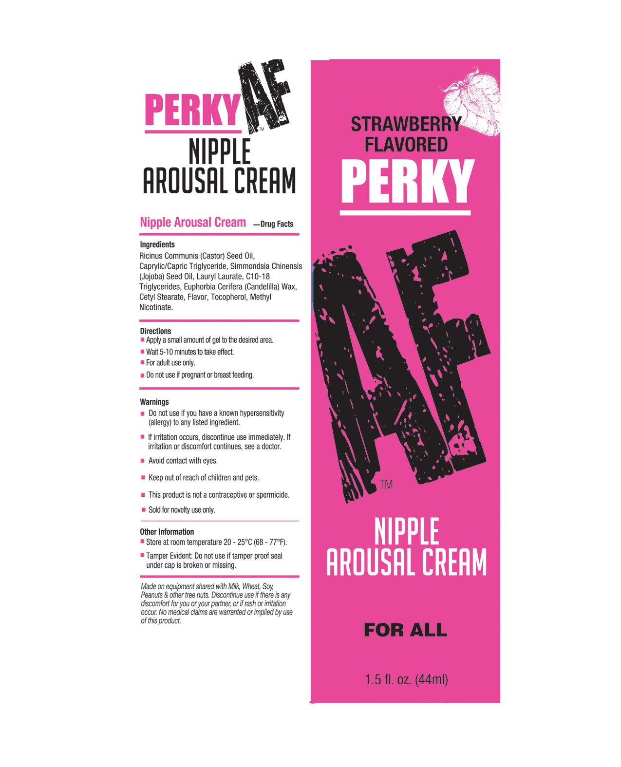 Perky AF Nipple Arousal Cream - Strawberry 1.5 oz
