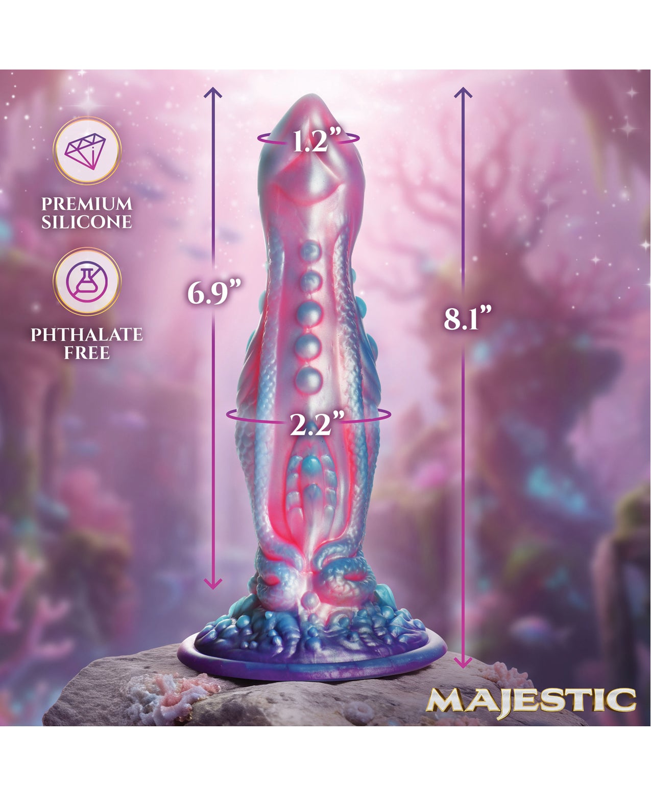 Majestic Delphine Mermaid Silicone Dildo