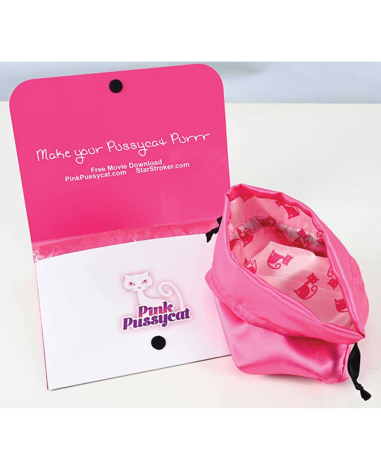 Pink Pussycat Antibacterial Toy Bag