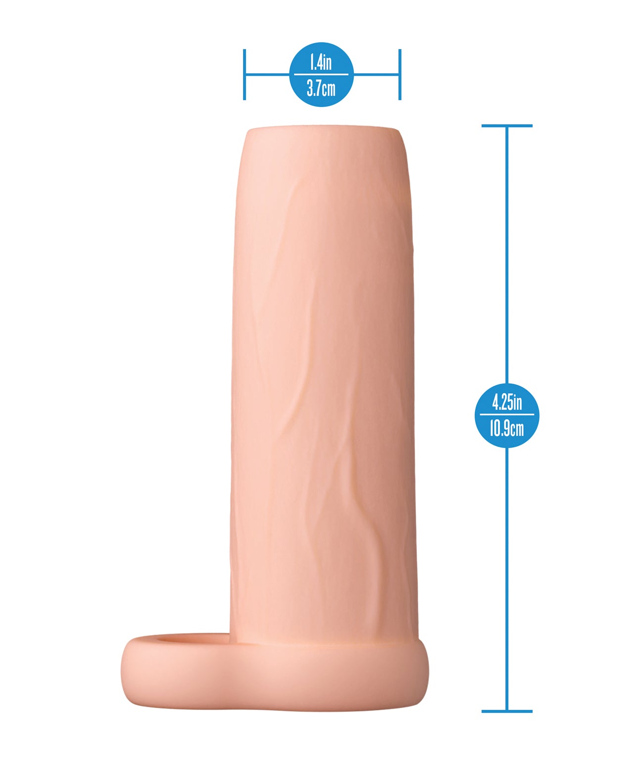 Blush Performance 4.25" Enhancement Sleeve - Beige
