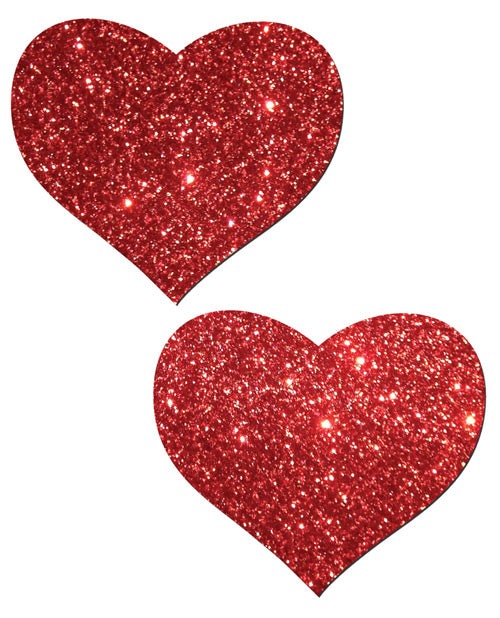 Pastease Glitter Heart - Red O/S