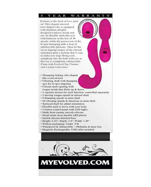 Evolved The Note Thumping Licking Vibe - Pink