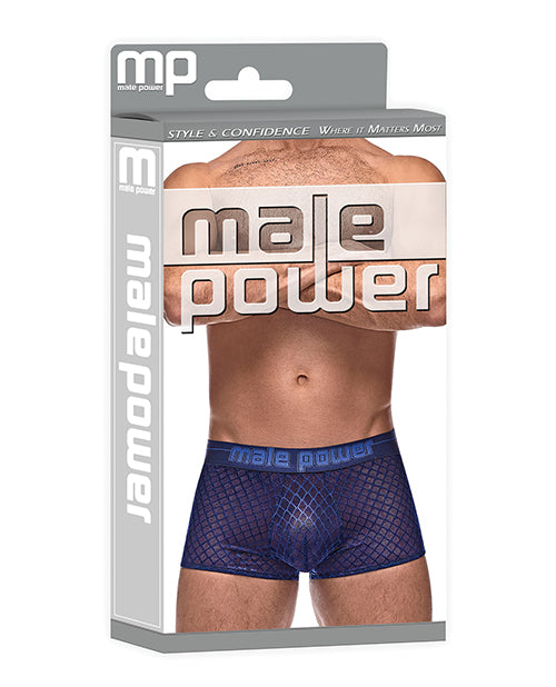 Diamond Mesh Mini Short Blue LG