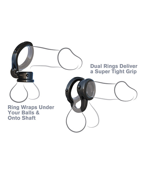 Fantasy C-Ringz Ironman Duo Ring - Black