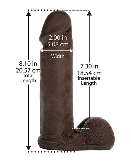 Vac-U-Lock 8" ULTRASKYN Cock Attch. - Black