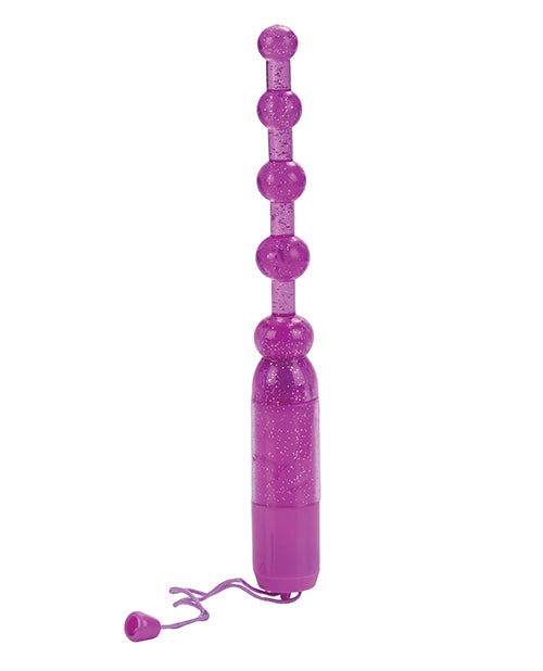 Vibrating Pleasure Beads Waterproof - Purple