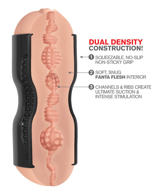 Pipedream Extreme Toyz Tight Grip Dual Density Squeezable Strokers - Pussy & Ass