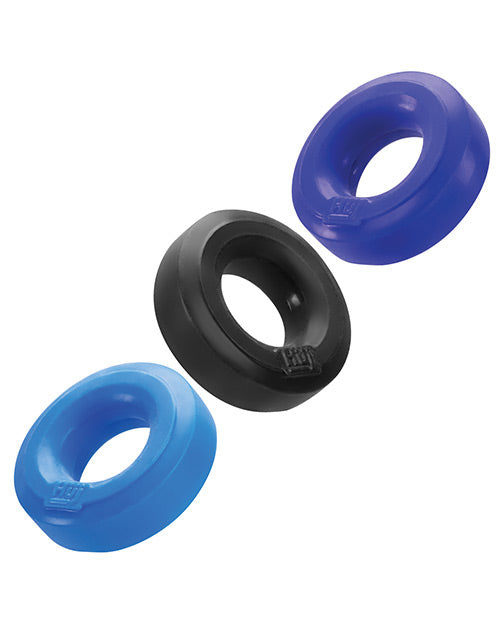Hunky Junk C-Ring Multi Pack - Cobalt Pack of 3
