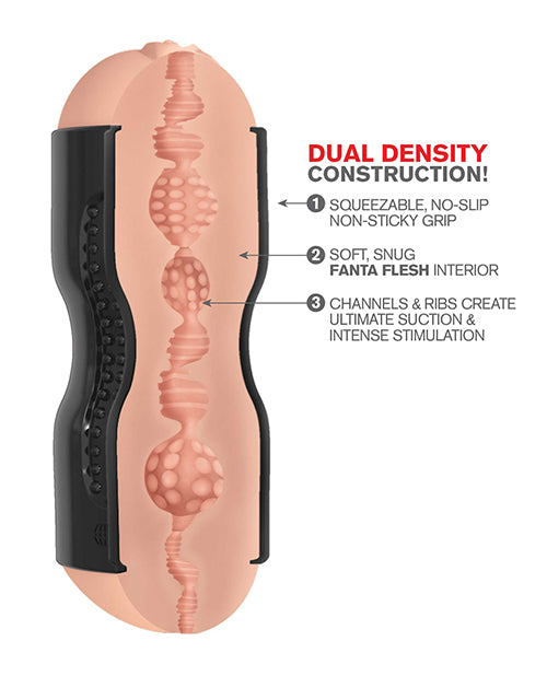 Pipedream Extreme Toyz Tight Grip Dual Density Squeezable Strokers - Pussy & Ass