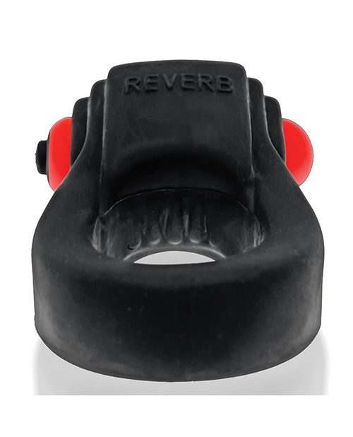 Hunky Junk Revring Cock Ring w/Vibe - Tar w/Red Vibe