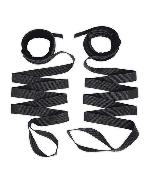 Lux Fetish 4 pc Bondage Strap & Flogger Kit