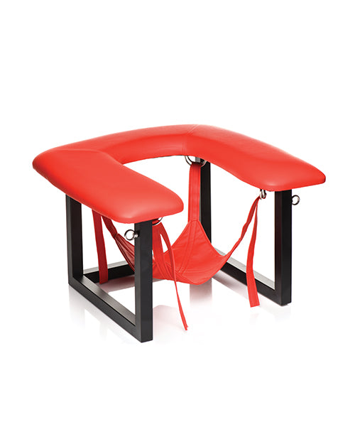 Master Series Face Rider Queening Chair - Black/Red - Drop Ship Only Freight $42