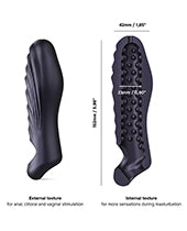Manwan RYZER Penis Sleeve - Black Plum