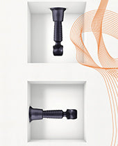 Manwan Holden Suction Cup Wand Holder - Black Plum