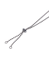 Sex & Mischief Ex's & Oh's Body Jewelry w/Nipple Ties - Black