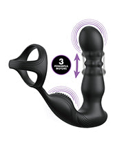 Anal Fantasy Elite Ass-Gasm Slide & Glide P-Spot Stimulator - Black
