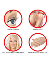 Pipedream Extreme Dollz Life Size Inflatable Love Doll - Hanna Harper