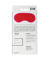 Sex & Mischief Satin Blindfold - Hot Pink