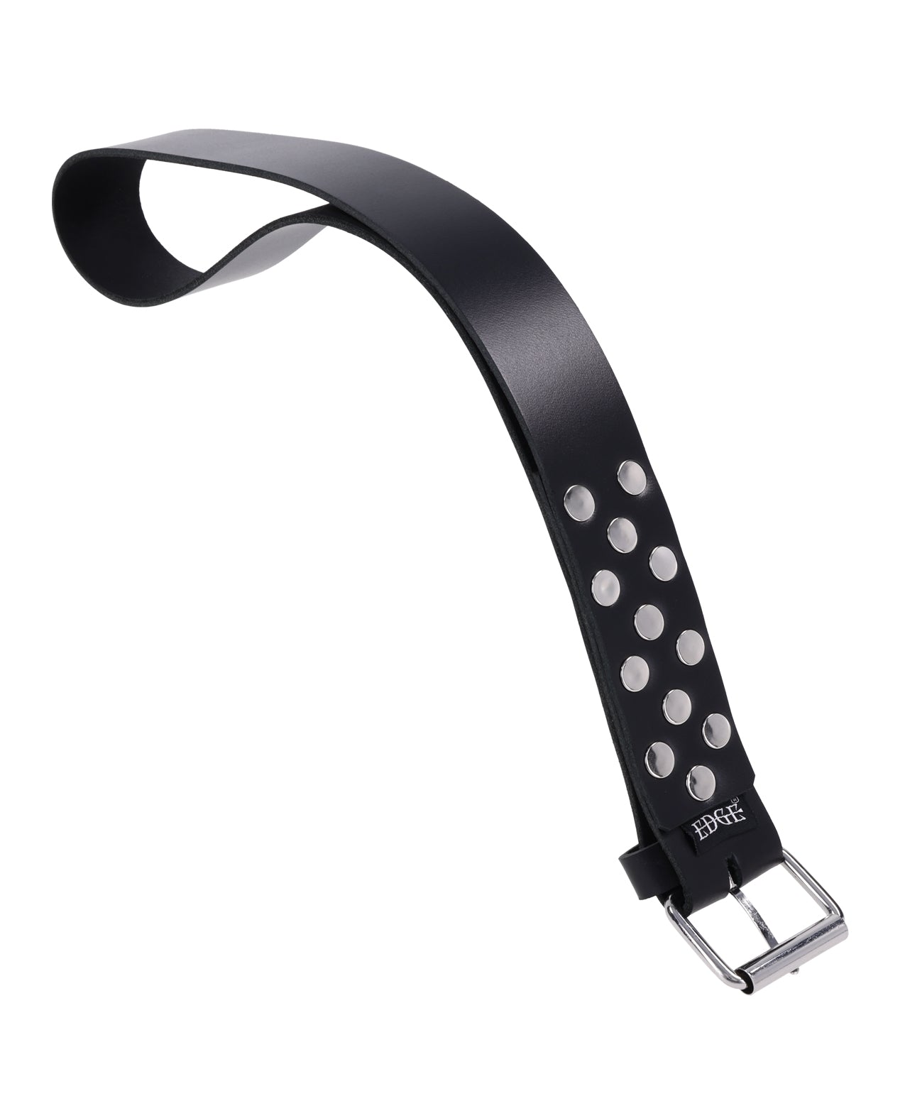 Edge Leather Belt Spanker - Black