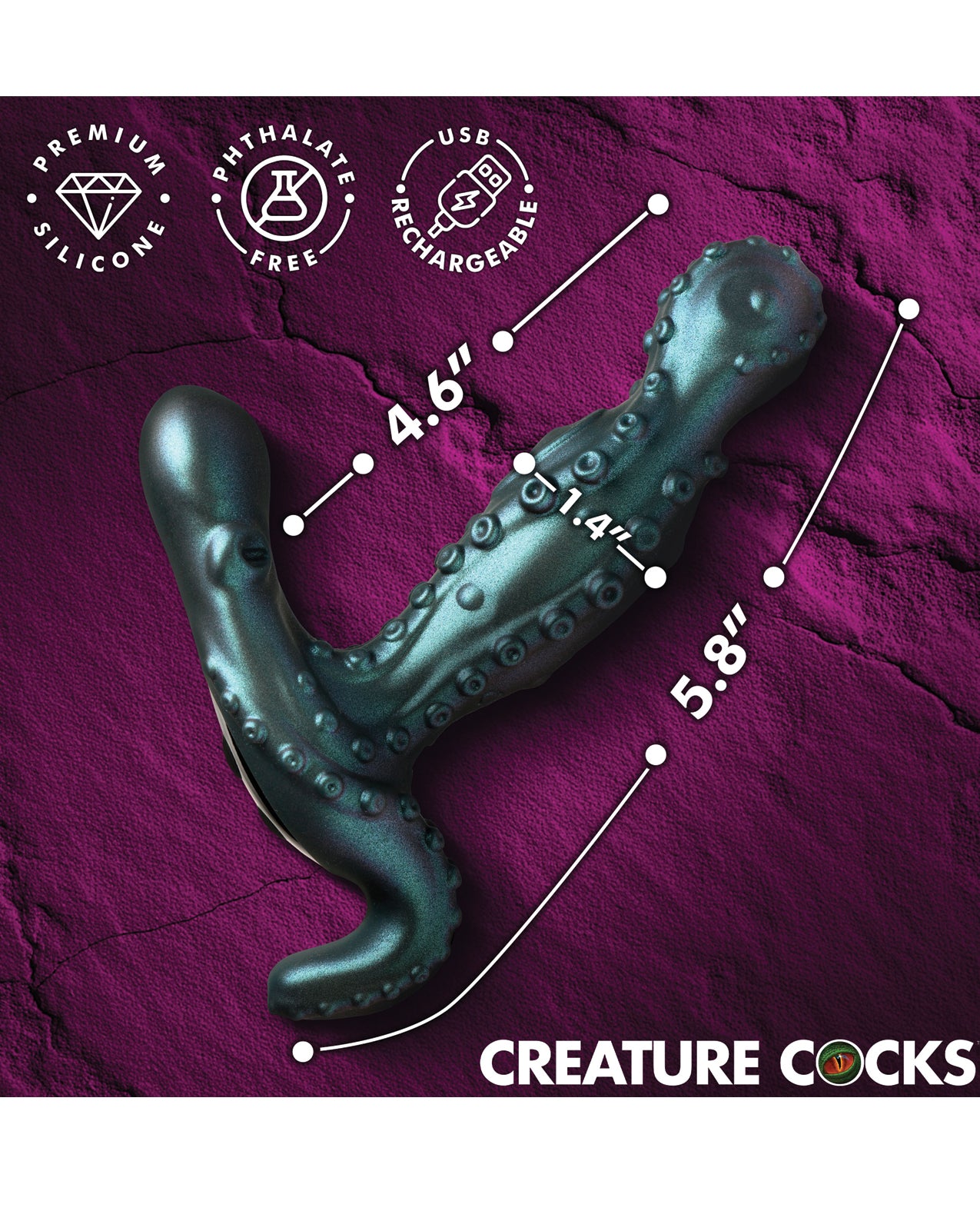 Creature Cocks Octoprobe Gyrating Prostate Vibrator