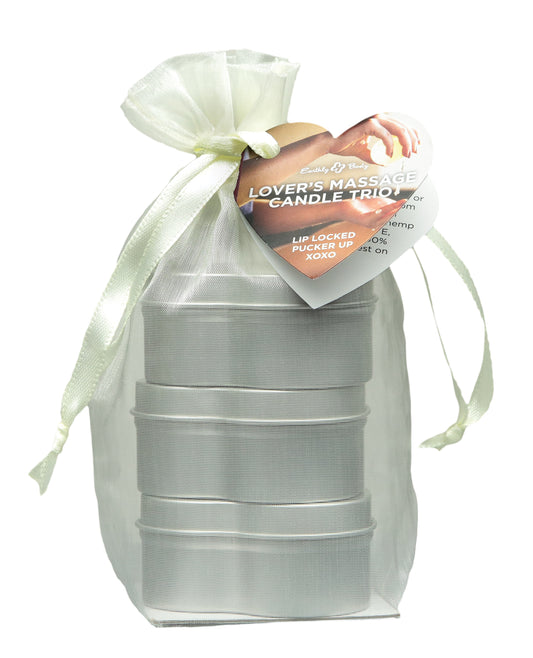 Earthly Body 2026 Valentines 3 in 1 Candle Trio Gift - 1.75 oz Asst. Scents
