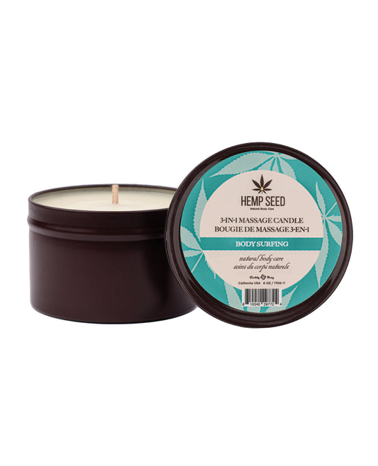 Earthly Body Summer 2025 3 in 1 Massage Candle - 6 oz Body Surfing