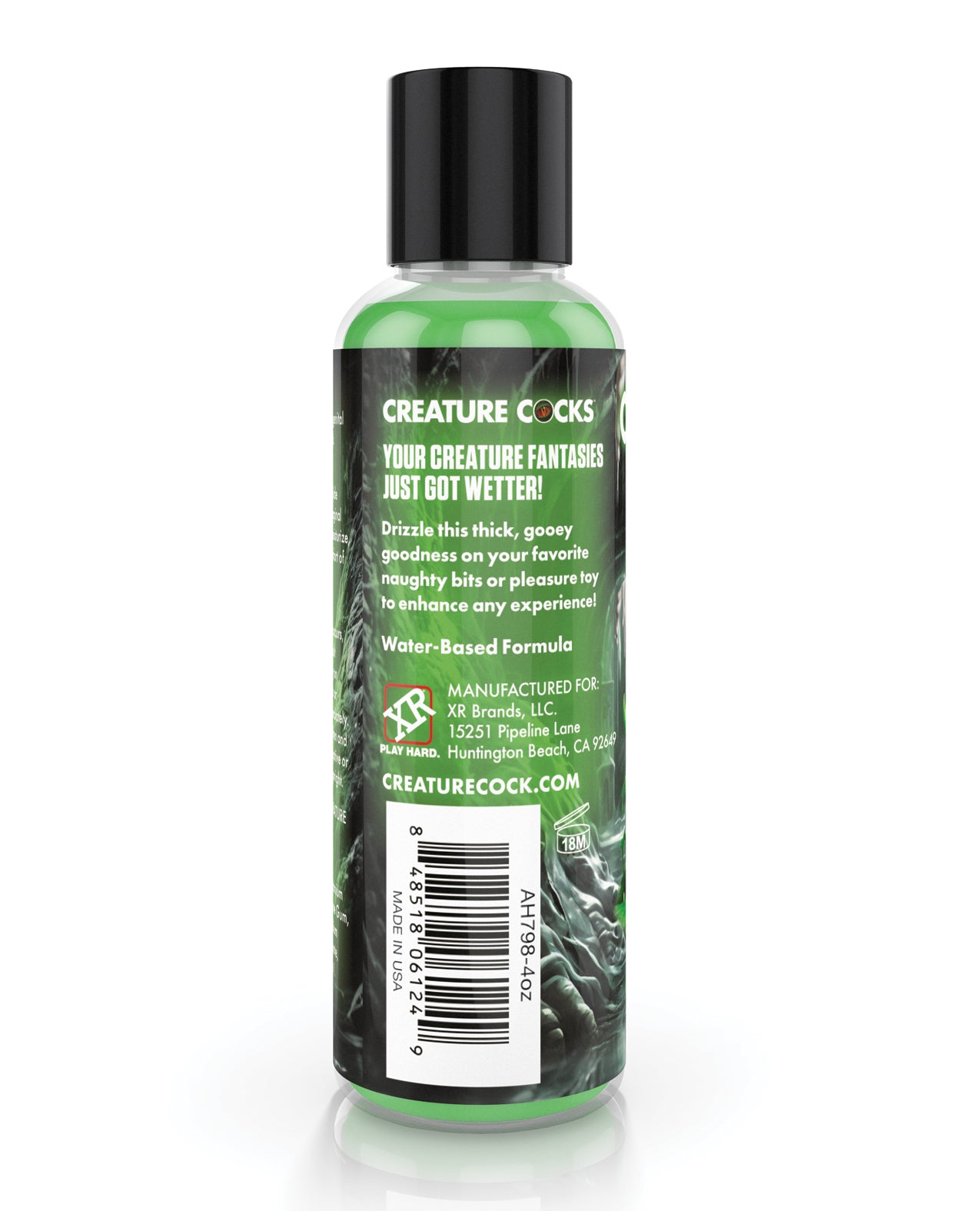 Creature Cocks - Creature Cum Green Water-Based Lubricant 4 oz