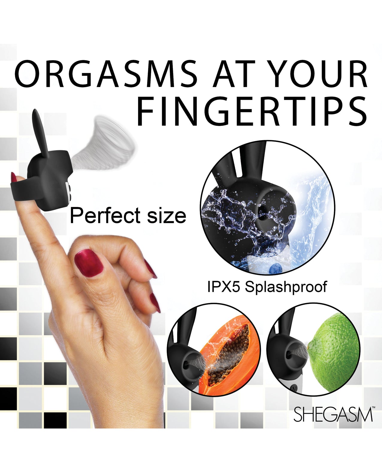 Shegasm Sucky Bunny Clit Stimulator - Black