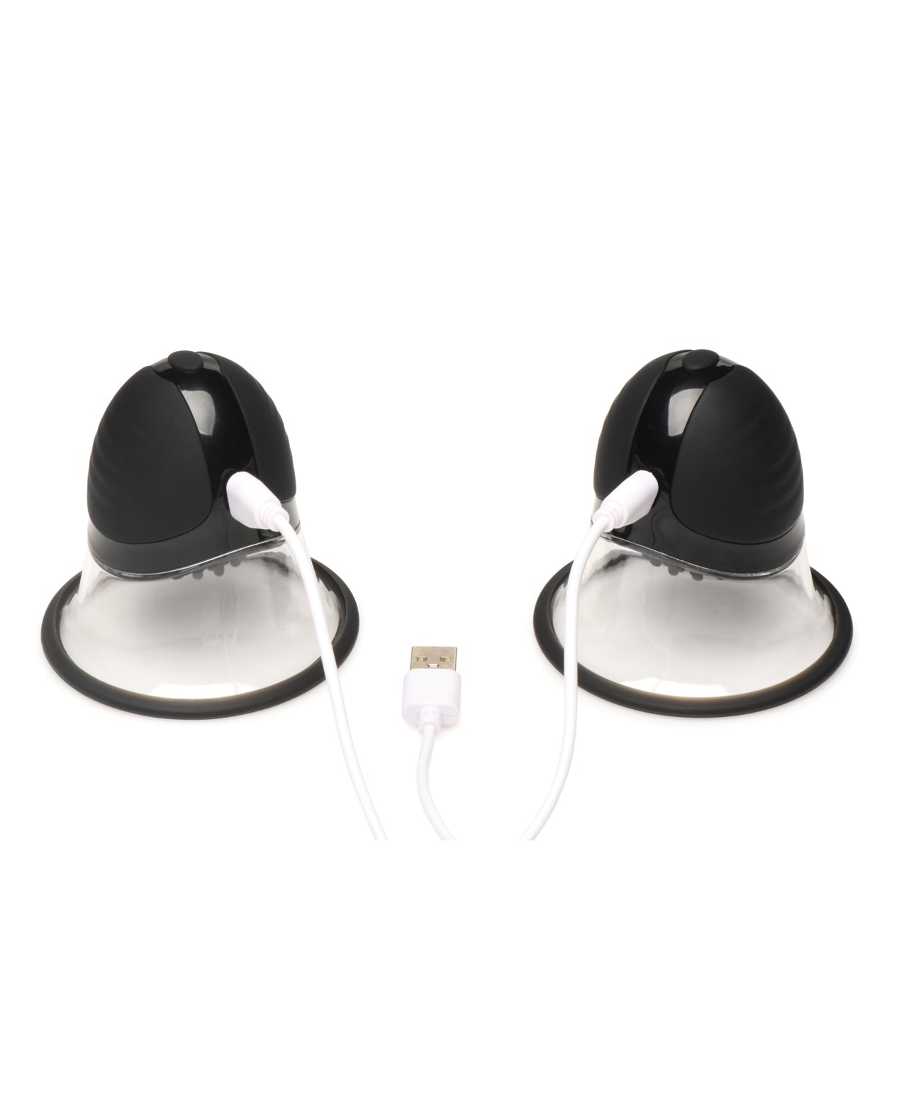 Size Matters 10X Rotating Silicone Nipple Suckers w/4 Attachments - Black