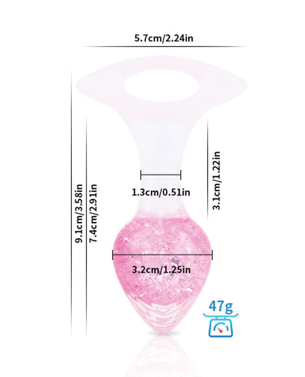 Luxe Prism Small Plug - Light Pink