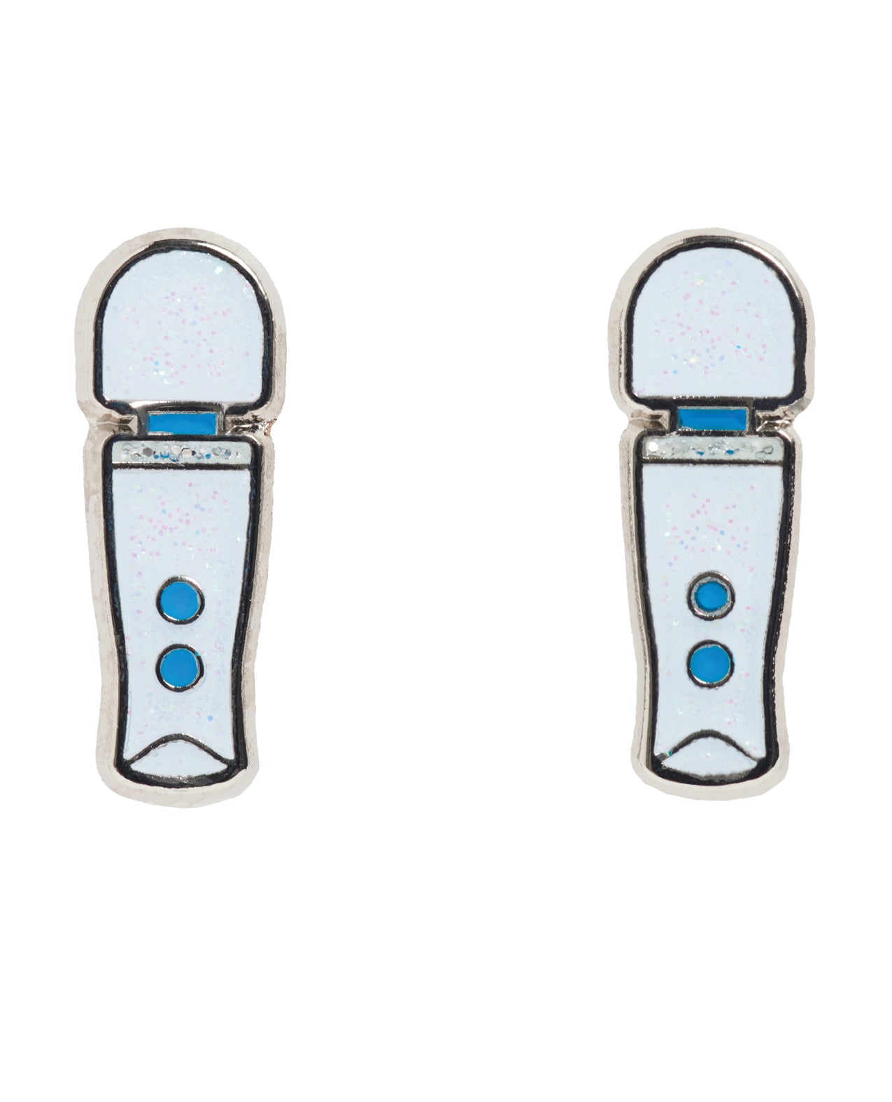 Wood Rocket Magic Wand Micro Earrings